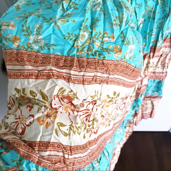 🦋 MINT BOHO FLORAL MAXI DRESS! - Picture 10 of 12